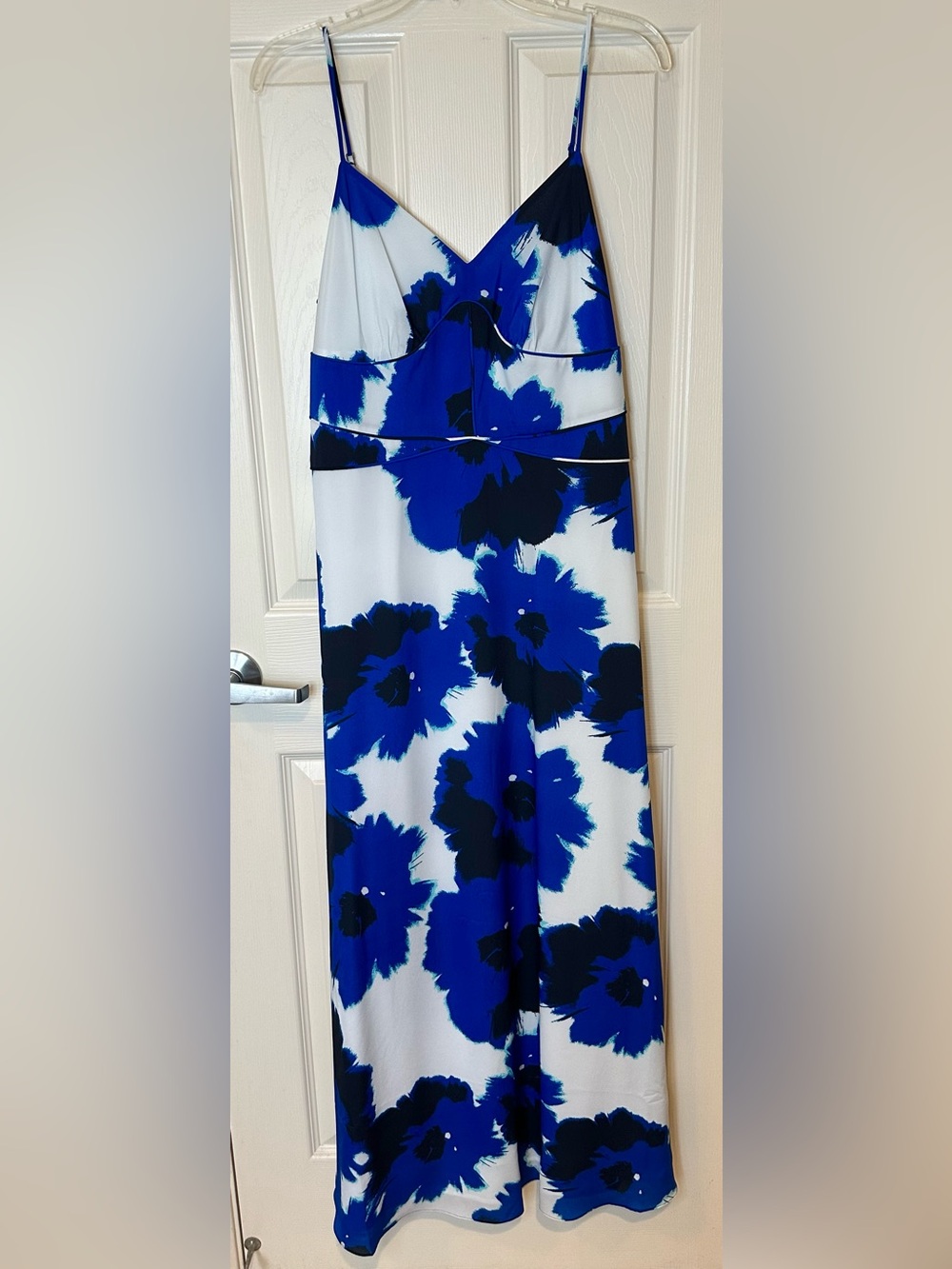 Banana Republic Blue and White Floral Maxi Dress